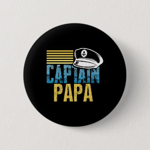 Captain Papa - Kapitän Hat segeln - Boot Lover Bo Button