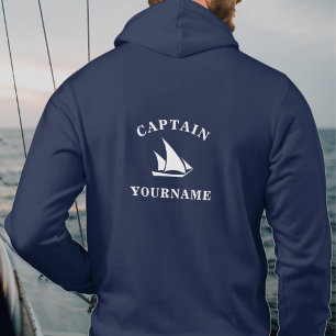 Captain Personalisiert Nautical Sailboat Sweatshir Hoodie