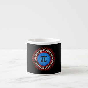 Captain Pi Superhero Shield Nerdy Math Pi Day      Espressotasse