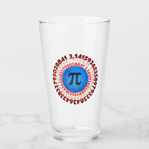Captain Pi Superhero Shield Nerdy Math Pi Day      Glas
