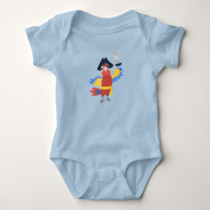 Captain Pirate Colorful Parrot Baby Strampler