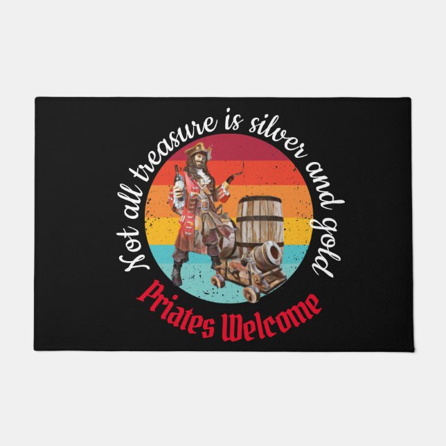 Captain Pirate Fußmatte (Vorderseite)