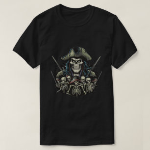 Captain Pirate und seine Skelett-Crew T-Shirt