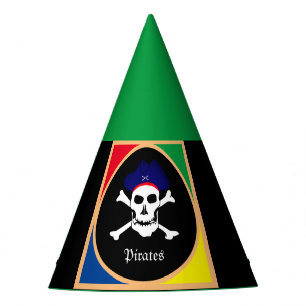 Captain & Pirates Flag - Schatzinsel /kids Partyhütchen