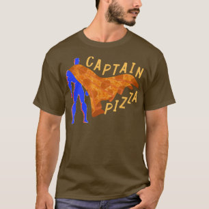 Captain Pizza für Kinder Funny Pepperoni Pizza Lov T-Shirt