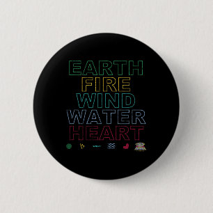 Captain Planet Earth Day Earth Wind Fire Water Hea Button