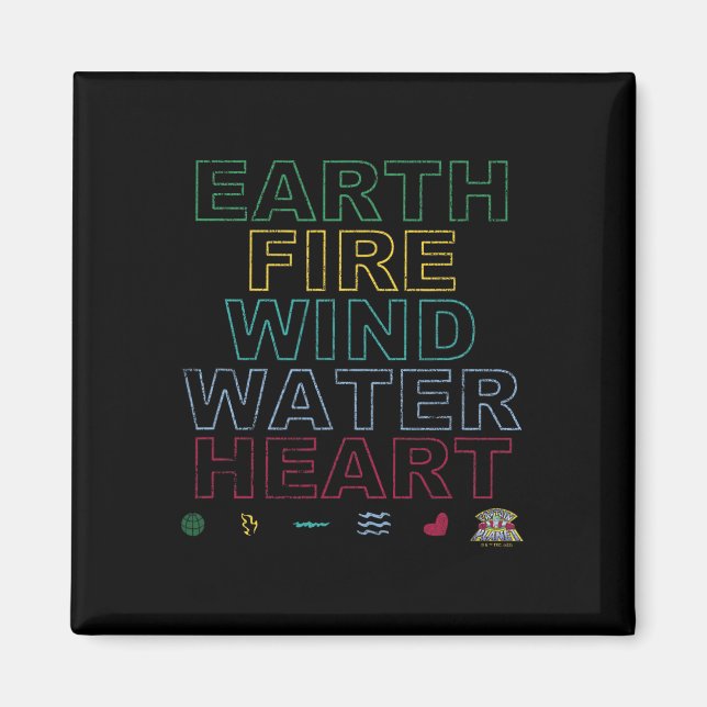 Captain Planet Earth Day Earth Wind Fire Water Hea Magnet (Vorne)