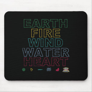 Captain Planet Earth Day Earth Wind Fire Water Hea Mousepad