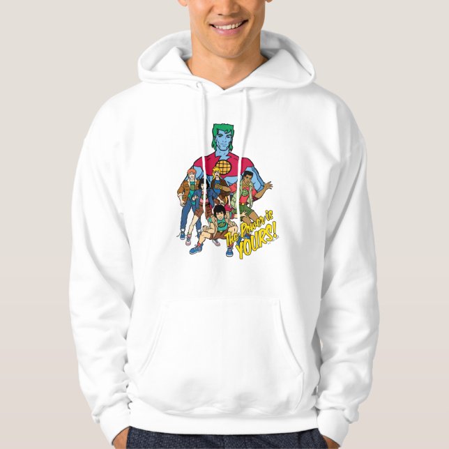 Captain Planet Group Graphic - Der Power ist deins Hoodie (Vorderseite)