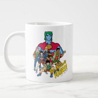 Captain Planet Group Graphic - Der Power ist deins Jumbo-Tasse