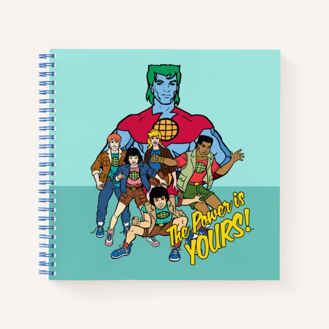 Captain Planet Group Graphic - Der Power ist deins Notizbuch (Vorderseite)