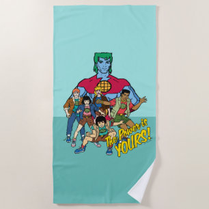 Captain Planet Group Graphic - Der Power ist deins Strandtuch