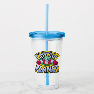 Captain Planet Logo Acryltrinkbecher