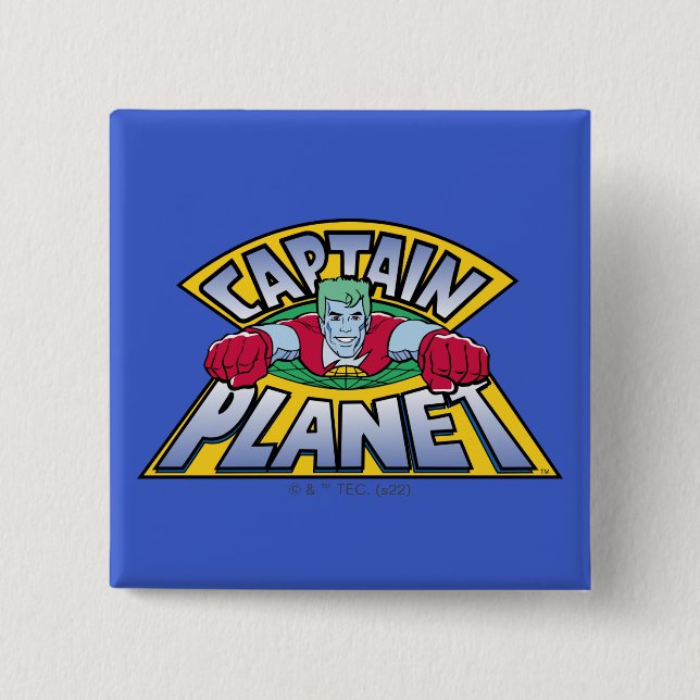 Captain Planet Logo Button (Vorderseite)