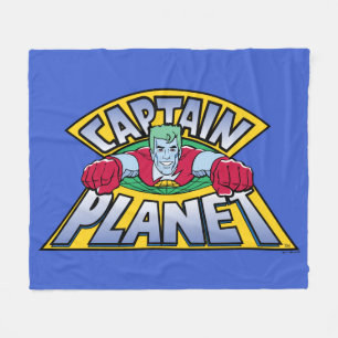 Captain Planet Logo Fleecedecke