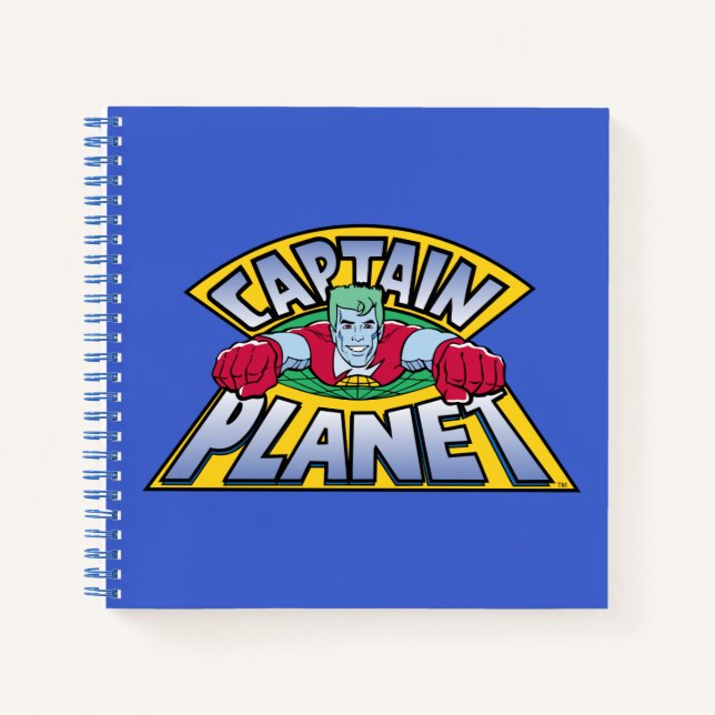 Captain Planet Logo Notizbuch (Vorderseite)