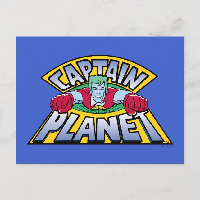 Captain Planet Logo Postkarte (Vorderseite)