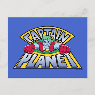 Captain Planet Logo Postkarte