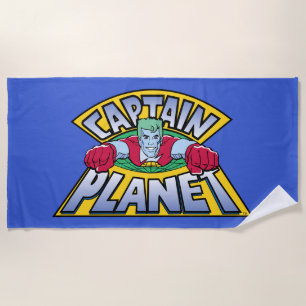 Captain Planet Logo Strandtuch