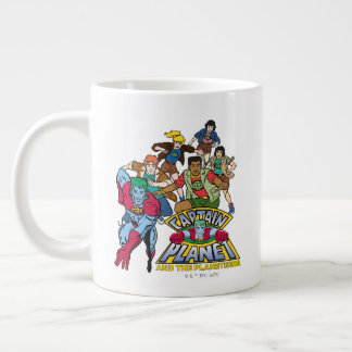 Captain Planet & the Planeteers Group Logo Graphic Jumbo-Tasse