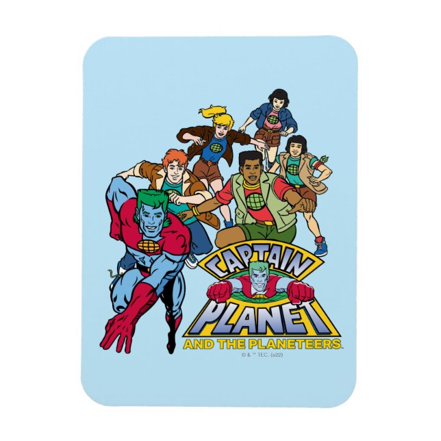 Captain Planet & the Planeteers Group Logo Graphic Magnet (Vertikal)