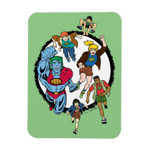 Captain Planet und der Planeteers Circle Graphic Magnet