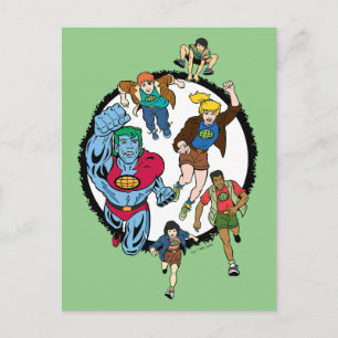 Captain Planet und der Planeteers Circle Graphic Postkarte