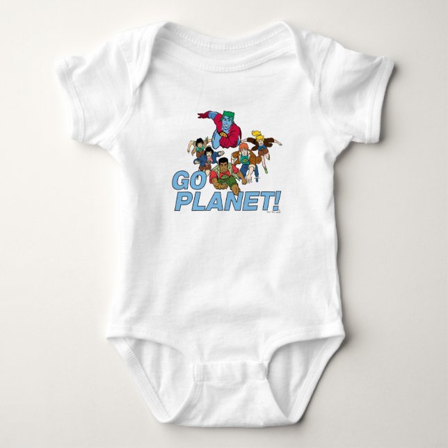 Captain Planet und die Planeten - Go Planet! Baby Strampler (Vorderseite)