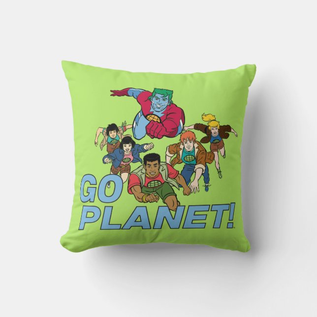 Captain Planet und die Planeten - Go Planet! Kissen (Vorderseite)
