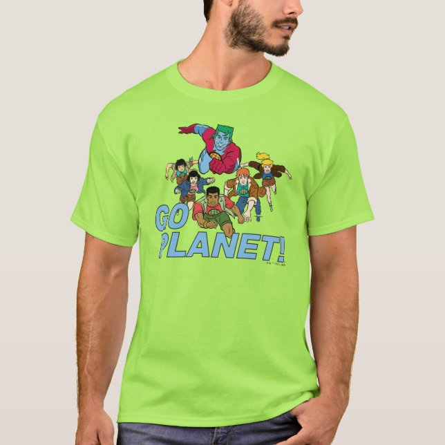 Captain Planet und die Planeten - Go Planet! T-Shirt (Vorderseite)