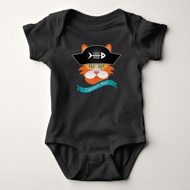 Captain Red - Baby Jersey Bodysuit  Strampler (Vorderseite)