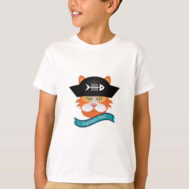 Captain Red - Kids' Basic T - Shirt (Vorderseite)