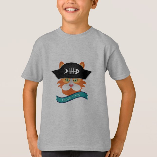 Captain Red - Kids' Basic T - Shirt (Vorderseite)