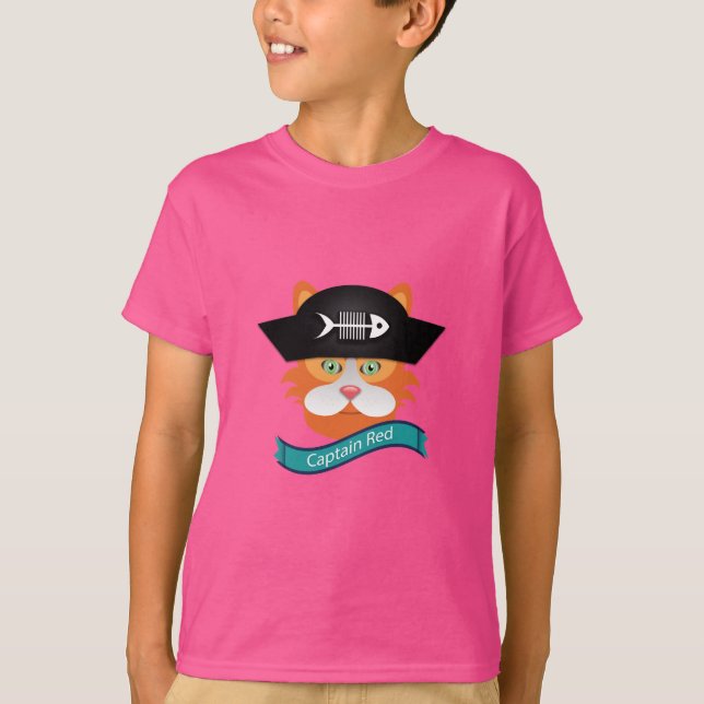 Captain Red - Kids' Basic T - Shirt (Vorderseite)