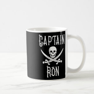 Captain Ron Personalisierter Piratenschädel Bootfa Kaffeetasse