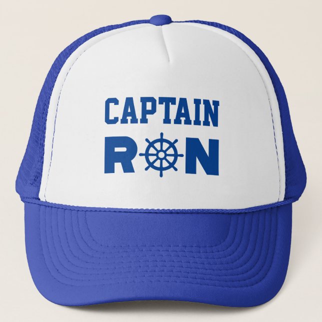 Captain Ron Trucker Hat Truckerkappe (Vorderseite)