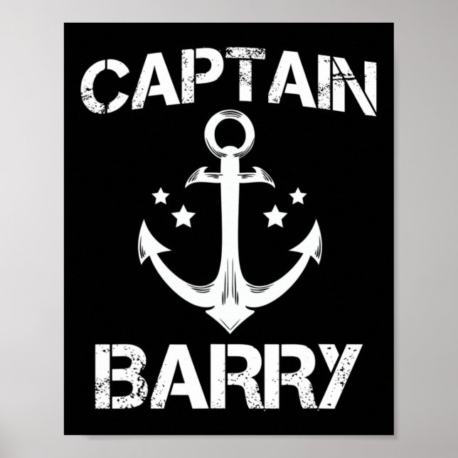 Captain Rry Funny Birthday Personalisierter Name C Poster (Vorne)