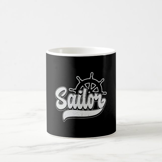 Captain Sailor Segelboot Segelboot Geschenk Idee Kaffeetasse (Mittel)