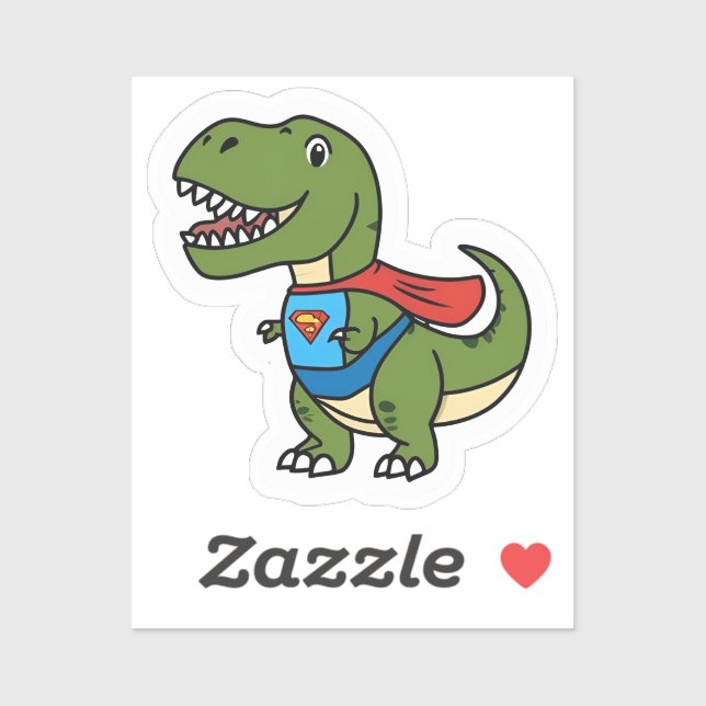 Captain Saurus Sticker (Blatt)