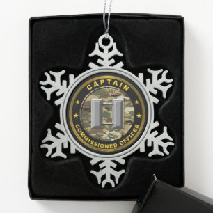 Captain Schneeflocken Zinn-Ornament