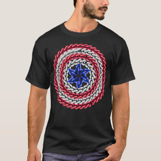 Captain Sheild Chain Design T-Shirt