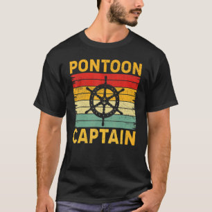 Captain Skipper Cruise Ship Lenkung Vintag Ponto T-Shirt