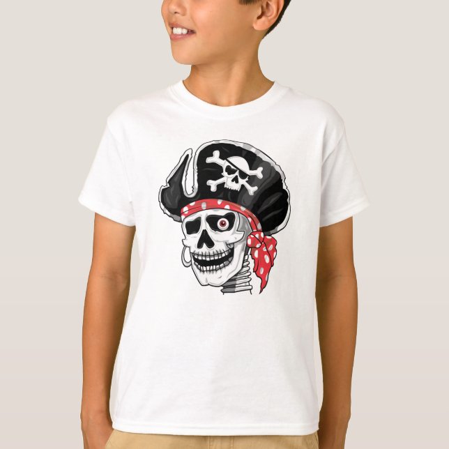 Captain Skull Pirate T-Shirt (Vorderseite)