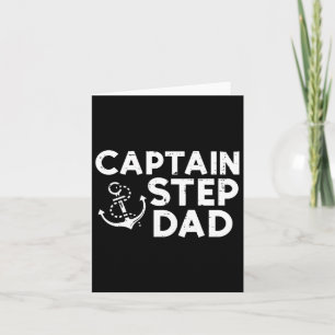 Captain Step Vater Boat Owner Family Stepdad Stepf Karte