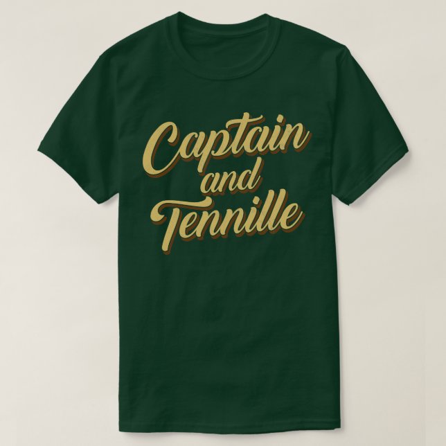 Captain Tennille Retro Design T-Shirt (Design vorne)