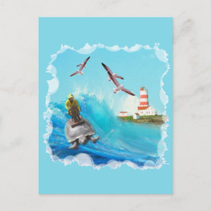 Captain Turtle Postkarte