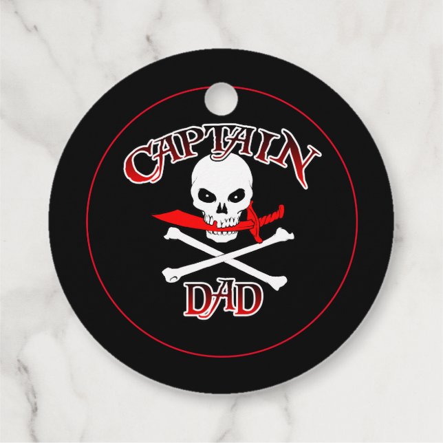 Captain Vater Geschenkanhänger (Rückseite)