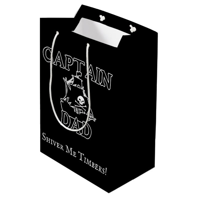 Captain Vater - Ghoful Galleon Mittlere Geschenktüte (Rückseite Schrägansicht)