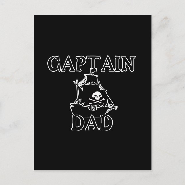 Captain Vater Postkarte (Vorderseite)