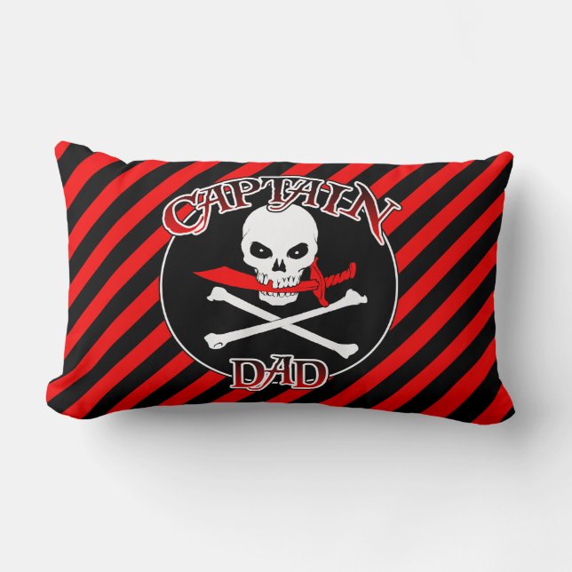 Captain Vater Throw Kissen (Vorderseite)